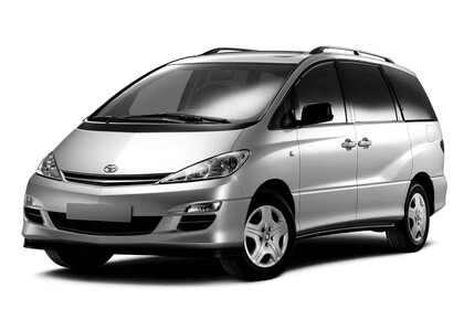 Ворсовые коврики на Toyota Previa (XR30, XR40) 2000 - 2007 в Балашихе